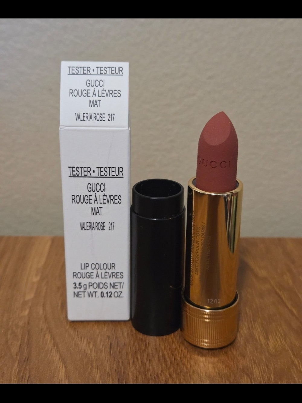 Gucci Matte Lipstick Valeria Rose 217 - Rose Mauve